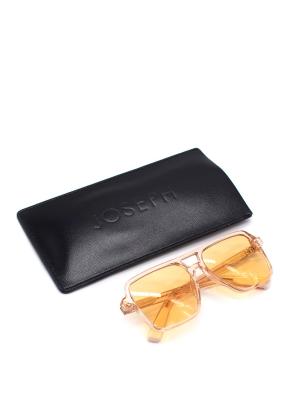 Joseph Apricot Aviator Square Sunglasses 3