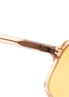 Joseph Apricot Aviator Square Sunglasses 9