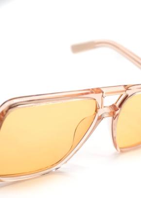 Joseph Apricot Aviator Square Sunglasses 7