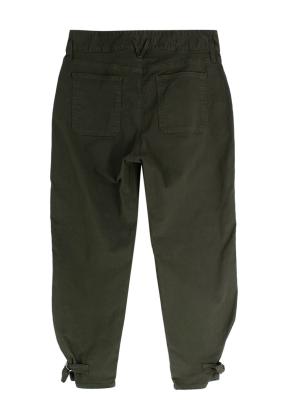 Veronica Beard Green Monika Stretch-cotton Twill Tapered Pants 2