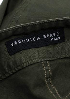 Veronica Beard Green Monika Stretch-cotton Twill Tapered Pants 8