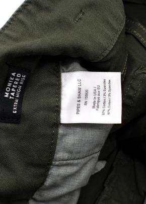 Veronica Beard Green Monika Stretch-cotton Twill Tapered Pants 4