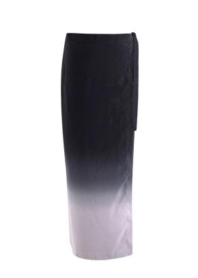 The Row Kawa Ombré Silk Maxi Wrap Skirt 13