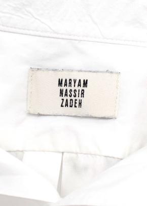 Maryam Nassir Zadeh White Shirt 7