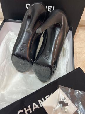Chanel Black Leather Chain Detail Ankle Boots 5