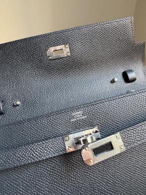 Hermes Black Epsom Kelly To Go 6