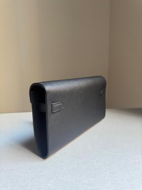 Hermes Black Epsom Kelly To Go 3