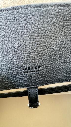 The Row Black Grained Leather Margaux 15 8