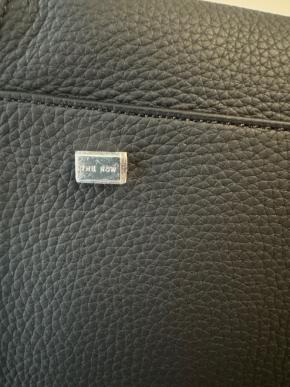 The Row Black Grained Leather Margaux 15 6