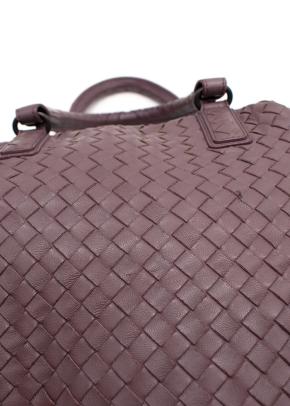 Bottega Veneta Intrecciato Convertible Tote in Burgundy 4