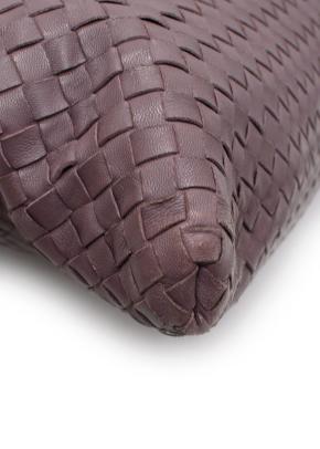 Bottega Veneta Intrecciato Convertible Tote in Burgundy 5