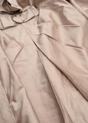 Moschino Muted Gold Silk Blend Blouse with Bow Front 3