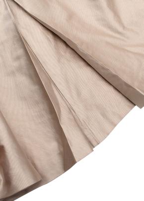 Moschino Muted Gold Silk Blend Blouse with Bow Front 4
