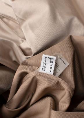 Moschino Muted Gold Silk Blend Blouse with Bow Front 7