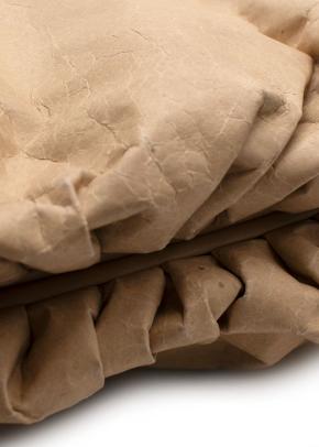 Bottega Veneta Beige Paper 'The Pouch' 11