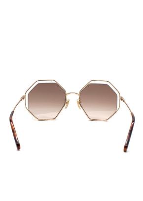 Chloé  Poppy Hexagonal Metal Sunglasses 8