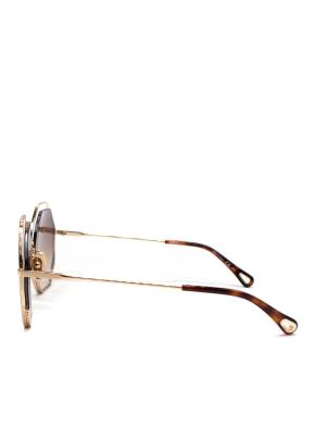 Chloé  Poppy Hexagonal Metal Sunglasses 3