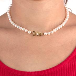 Mikimoto Current Cultured Pearl Strand Necklace 18k Gold 10