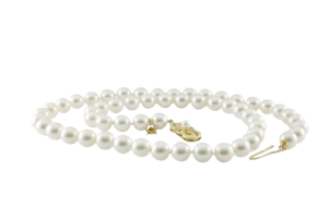 Mikimoto Current Cultured Pearl Strand Necklace 18k Gold 2