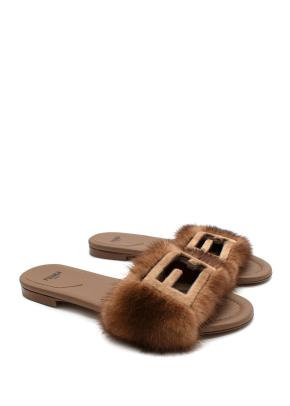 Fendi Mink Baguette Slides 3