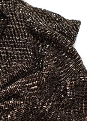 Celine Sequin Tie Neck Loose Blouse 7