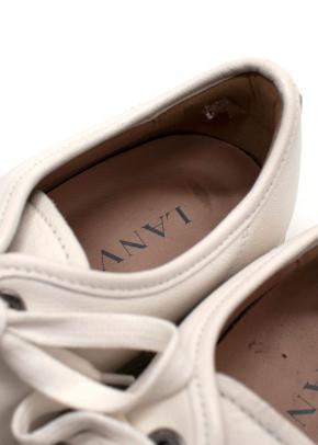 Lanvin White Low Top Sneakers 4