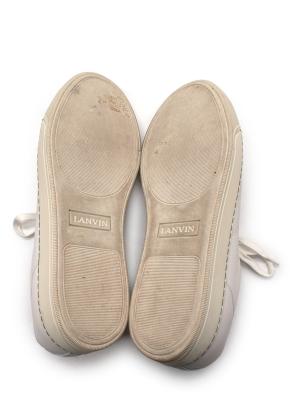 Lanvin White Low Top Sneakers 10