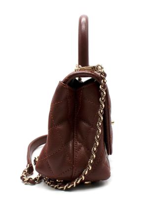 Chanel Sold Out Nut Brown Mini Coco Top Handle Bag 2