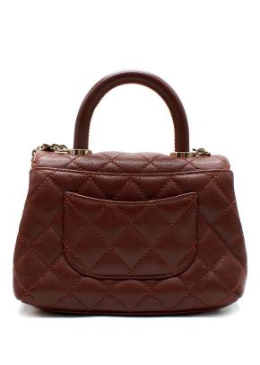 Chanel Sold Out Nut Brown Mini Coco Top Handle Bag 3