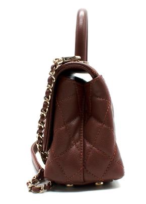 Chanel Sold Out Nut Brown Mini Coco Top Handle Bag 4