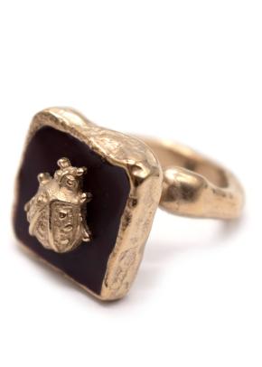 Dior Jardin D'Hiver Gold Ladybird Ring 2