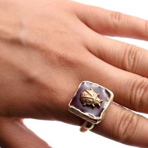 Dior Jardin D'Hiver Gold Ladybird Ring 7