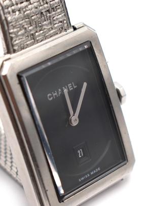 Chanel Boy-friend Black Quartz Watch 4