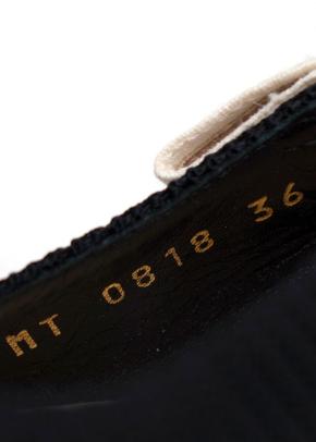 Dior J'Adior Black Textured Slingback Kitten Heels 10