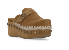Mou Cognac Suede Summer Clog 5