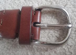 Brunello Cucinelli Plaited  Brown Leather Belt 6