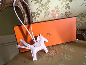 Hermes Rose Darling Rodeo Charm 6
