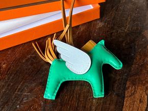 Hermes Rodeo Menthe Pegase PM Charm 6