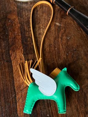 Hermes Rodeo Menthe Pegase PM Charm 3