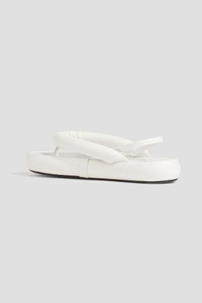 Isabel Marant White Leather “Orene” Platform Sandals 11