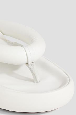 Isabel Marant White Leather “Orene” Platform Sandals 3