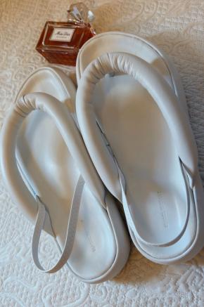 Isabel Marant White Leather “Orene” Platform Sandals 7