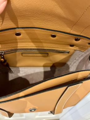 JW Anderson Tan Leather Disc Bag 5