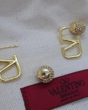 Valentino Crystal Ball VLOGO Earrings 5