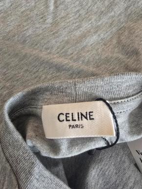 Celine Grey Abstract Design T-Shirt 6