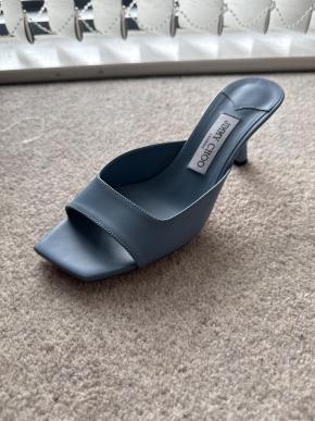 Jimmy Choo Skye 70 Mules in Blue 2