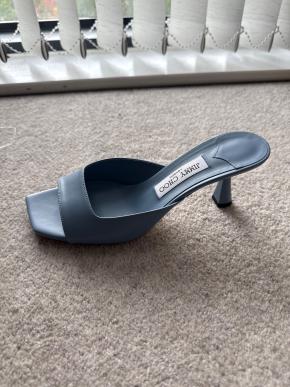 Jimmy Choo Skye 70 Mules in Blue 3