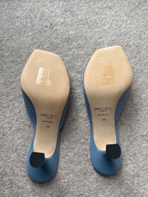 Jimmy Choo Skye 70 Mules in Blue 5