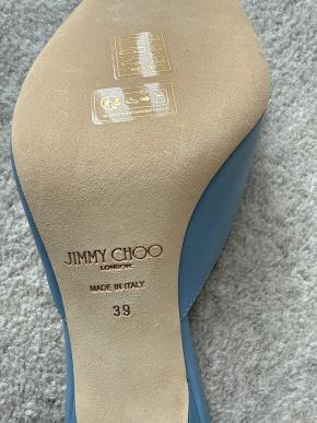 Jimmy Choo Skye 70 Mules in Blue 6