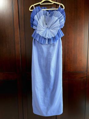 Aje Ruffled Strapless Dress 2
